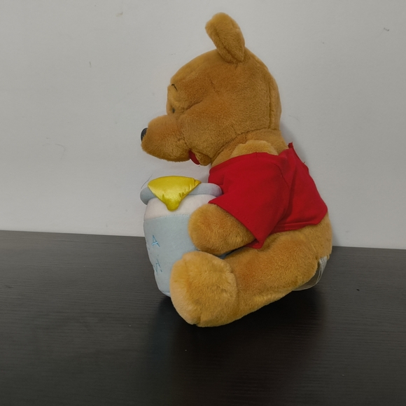 Disney Brown and Red Stuffed Winnie the Pooh Bear - Picture 2 of 6
